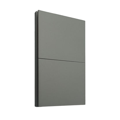 APL-402 PLACA LUXURY APAGADOR DE 2 INTERRUPTORES 3 VÍAS COLOR GRIS OXFORD