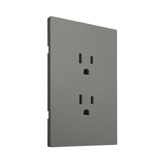 APL-404 CAJA DE 10 PIEZAS DE PLACA LUXURY DE CONTACTO DOBLE COLOR GRIS OXFORD - LumyventJC