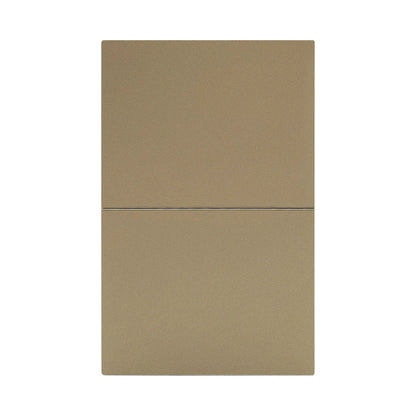 APL-502 PLACA LUXURY APAGADOR DE 2 INTERRUPTORES 3 VÍAS COLOR ORO