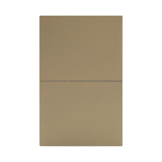 APL-502 PLACA LUXURY APAGADOR DE 2 INTERRUPTORES 3 VÍAS COLOR ORO - LumyventJC