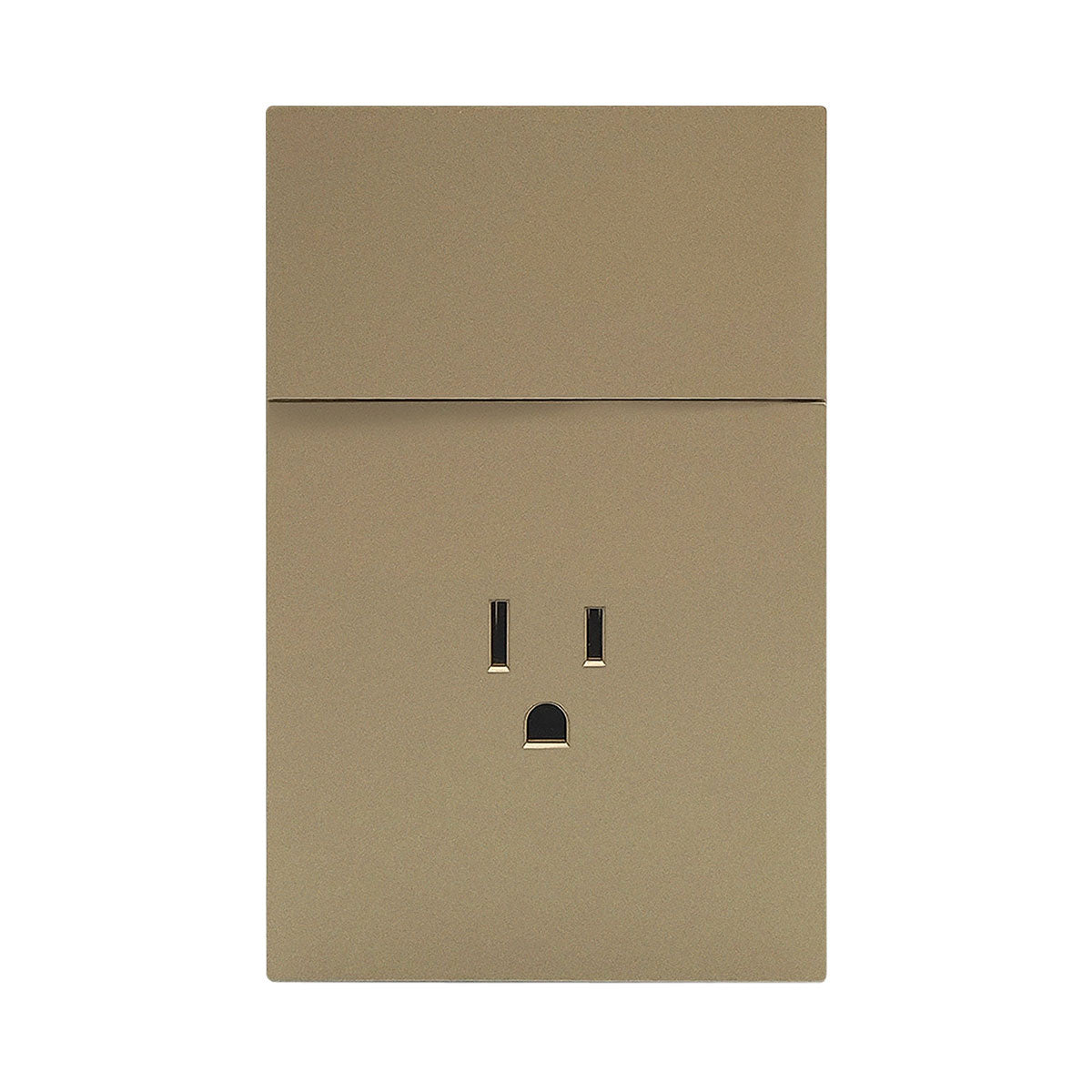 APL-505 PLACA LUXURY DE CONTACTO Y APAGADOR 1 INTERRUPTOR 3 VÍAS COLOR ORO