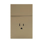 APL-505 PLACA LUXURY DE CONTACTO Y APAGADOR 1 INTERRUPTOR 3 VÍAS COLOR ORO