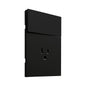 APL-605 PLACA LUXURY DE CONTACTO Y APAGADOR 1 INTERRUPTOR 3 VÍAS NEGRO