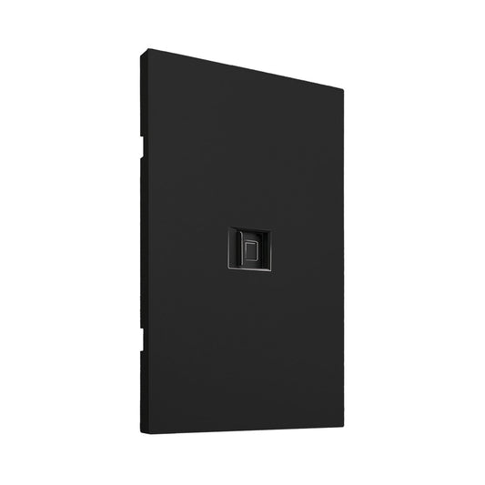 APL-609 PLACA LUXURY DE CONTACTO RED LAN TIPO RJ45 CAT5 COLOR NEGRO - LumyventJC