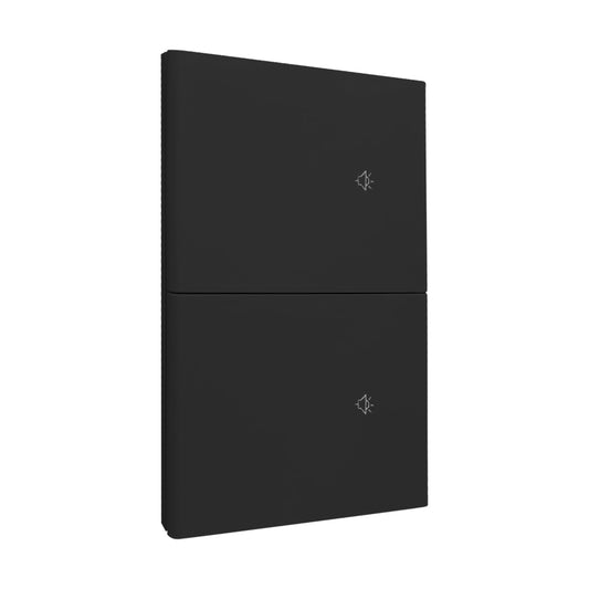APL-616 PLACA LUXURY NEGRO SMART 2 INTERRUPTORES - LumyventJC