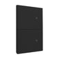 APL-616 PLACA LUXURY NEGRO SMART 2 INTERRUPTORES
