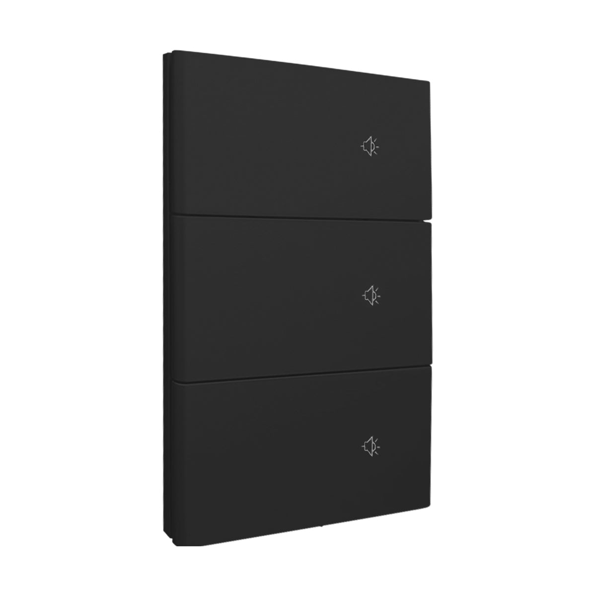 APL-617 PLACA LUXURY NEGRO SMART 3 INTERRUPTORES