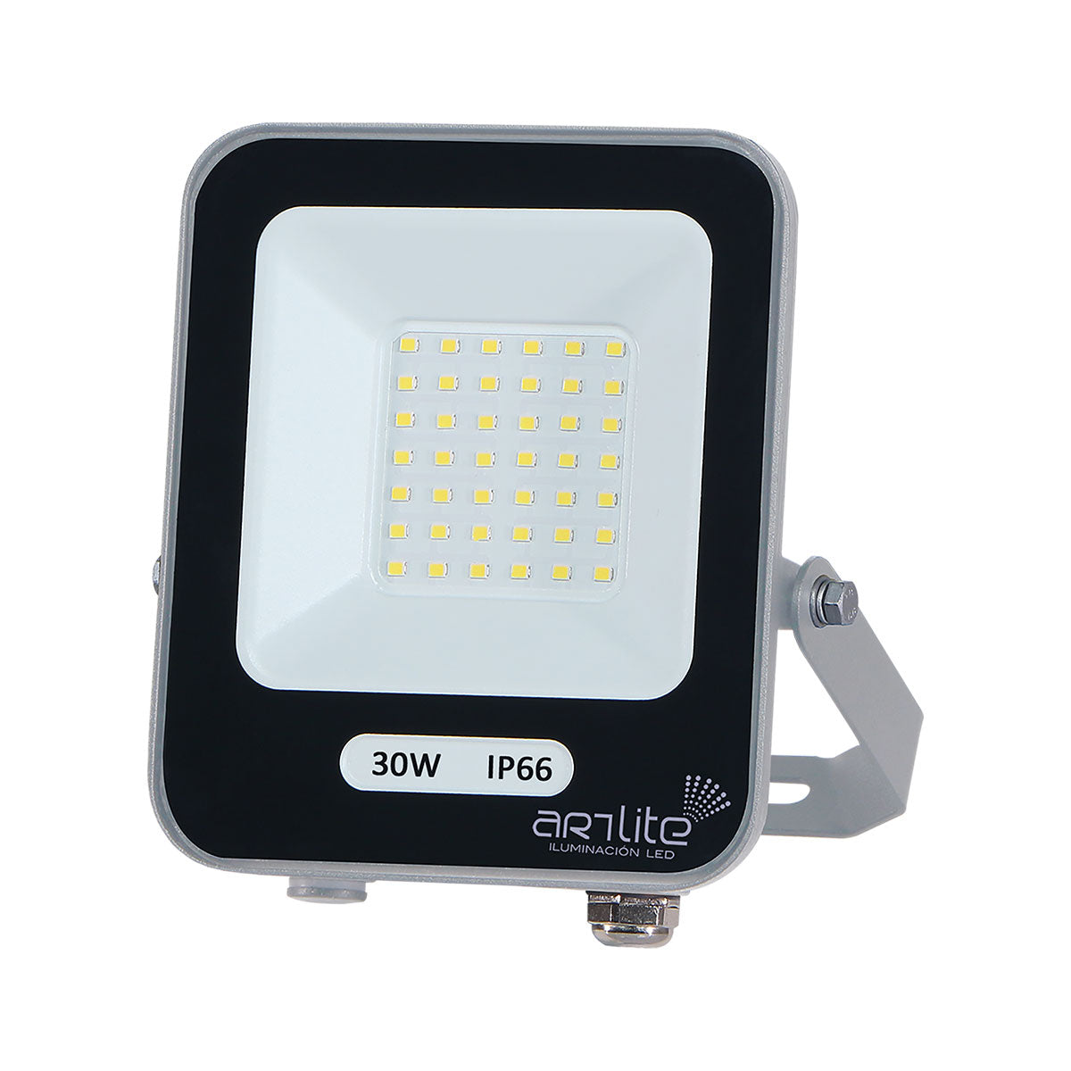 ARE-004 REFLECTOR LED CUADRADO SLIM 30W BLANCO CÁLIDO