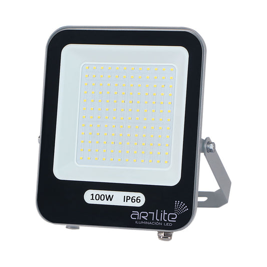 ARE-007 REFLECTOR LED CUADRADO SLIM 100W BLANCO FRÍO - LumyventJC