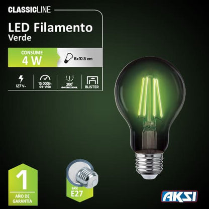 LED Filamento Verde