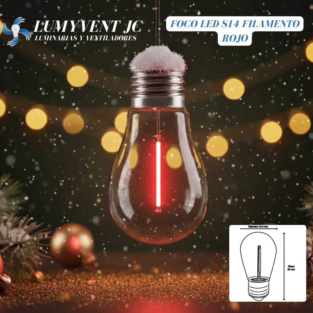 Foco LED Aksi 1W S14 Base E27