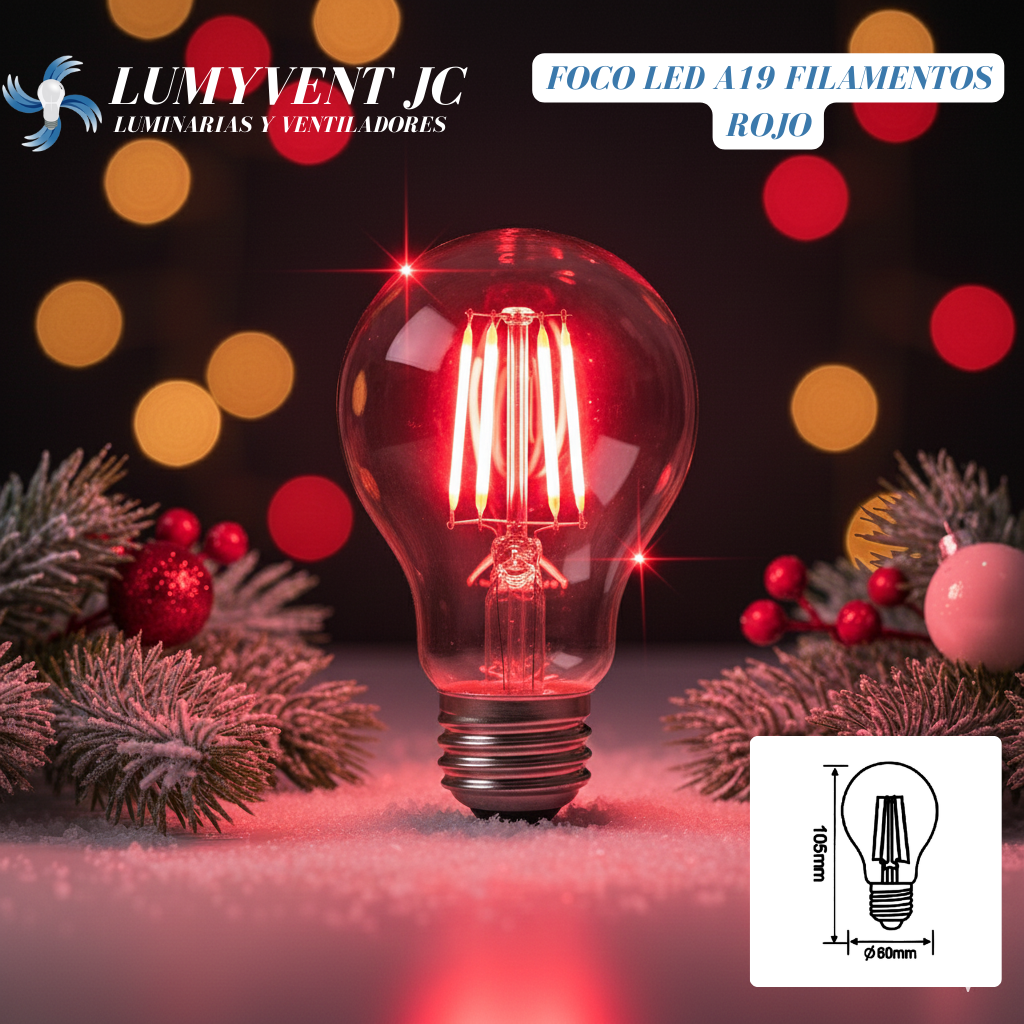 LED Filamento Rojo - LumyventJC