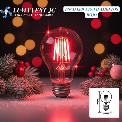 LED Filamento Rojo - LumyventJC