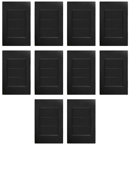APL-312 10 PIEZAS DE PLACA NEGRA TAPA CIEGA - LumyventJC