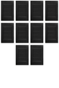 APL-312 10 PIEZAS DE PLACA NEGRA TAPA CIEGA - LumyventJC