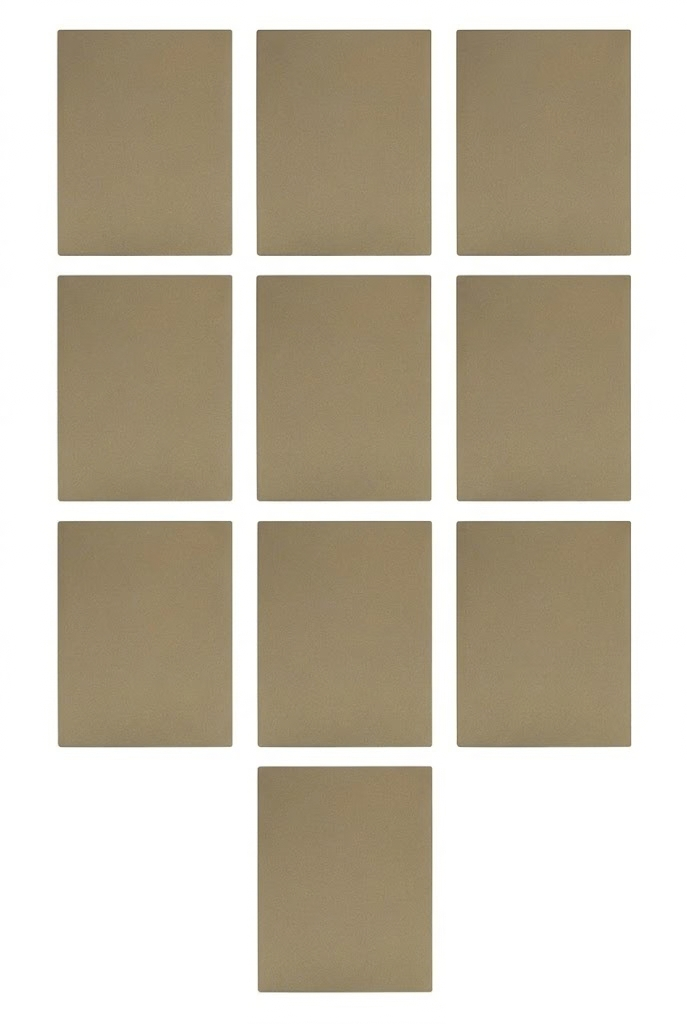 APL-512 10 PIEZAS DE PLACA LUXURY DE TAPA CIEGA COLOR ORO