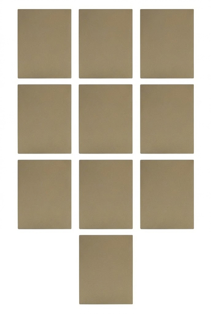 APL-512 10 PIEZAS DE PLACA LUXURY DE TAPA CIEGA COLOR ORO