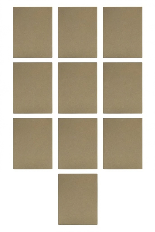 APL-512 10 PIEZAS DE PLACA LUXURY DE TAPA CIEGA COLOR ORO - LumyventJC
