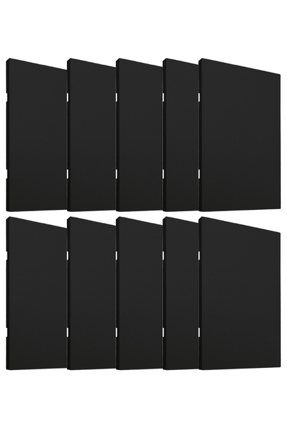 APL-612 10 PIEZAS DE PLACA LUXURY DE TAPA CIEGA COLOR NEGRO