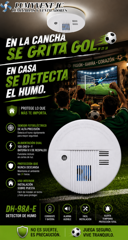 DH-98A-E DETECTOT DE HUMO, FOTOELECTRICO, - LumyventJC