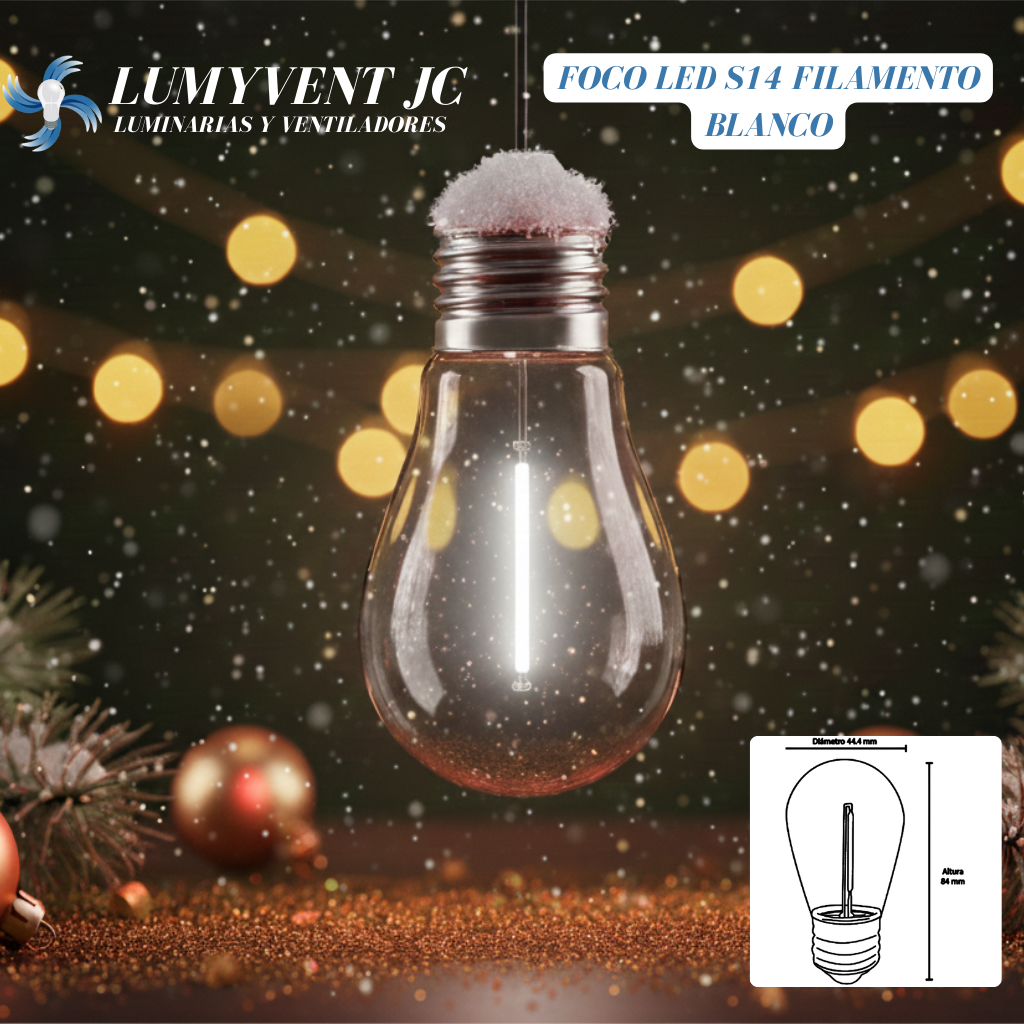 Foco LED Aksi 1W S14 Base E27