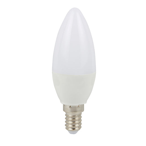 Foco Vela C25 LED 4 W, Luz Cálida Brillante, Base E14, No atenuable