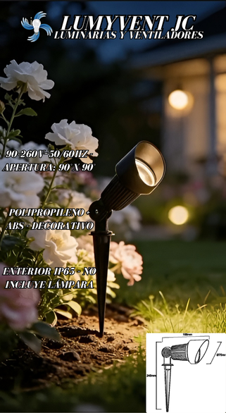 ADE-311 Luminaria Jardín Estaca