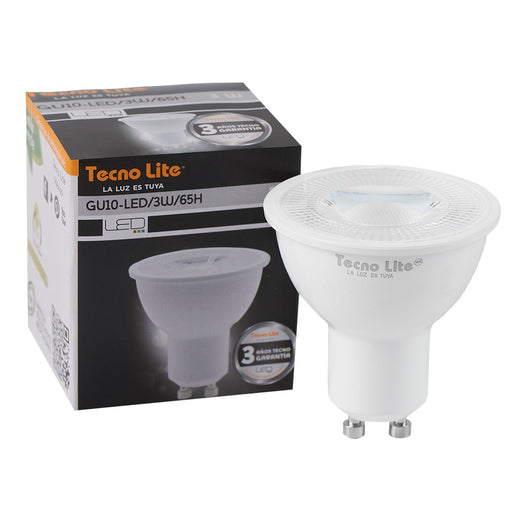 Foco GU10 LED 3 W, Luz de Día, No atenuable