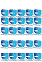 ADO-001 25 PIEZAS DE PÁNEL LED REDONDO SLIM 3W EMPOTRABLE BLANCO FRÍO