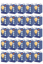 ALA-023 25 PIEZAS DE LÁMPARA LED DE FILAMENTO G45 BASE E26 2W ST64 ÁMBAR