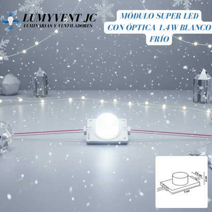 WMO-022 – MÓDULO LED ABANICO 1.44W 12VCD EXTERIOR IP54 PC + ALUMINIO BLANCO FRÍO 6500K