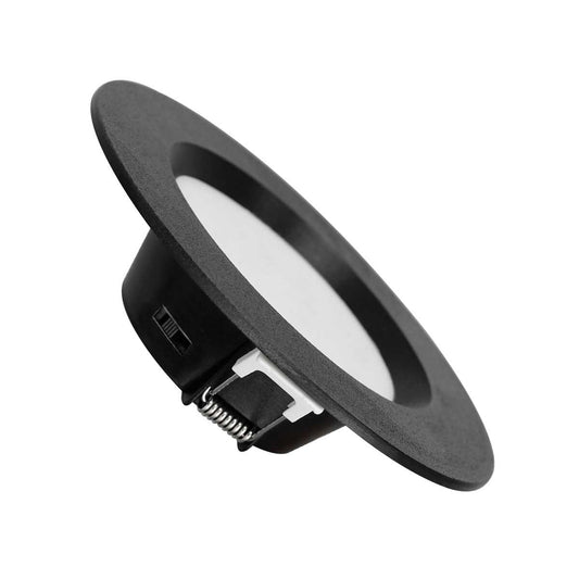 ADO-103 – PANEL REDONDO LED COLOR NEGRO 6W EMPOTRABLE 100-240VCA POLICARBONATO CCT 6500K 4000K 3000K - LumyventJC