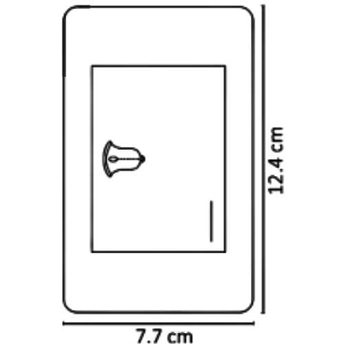 APL-313 PLACA NEGRA DE CONTACTO TIMBRE - LumyventJC