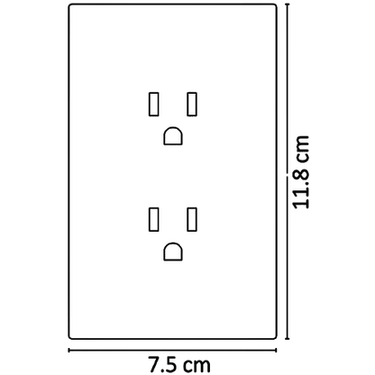 APL-404 PLACA LUXURY DE CONTACTO DOBLE COLOR GRIS OXFORD