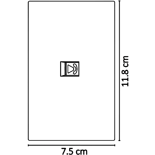APL-608 PLACA LUXURY DE CONTACTO TELEFÓNICO COLOR NEGRO - LumyventJC