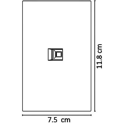APL-609 PLACA LUXURY DE CONTACTO RED LAN TIPO RJ45 CAT5 COLOR NEGRO - LumyventJC