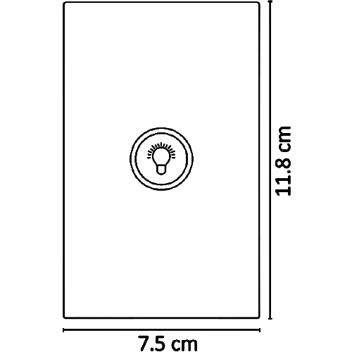 APL-411 CAJA DE 8 PIEZAS DE PLACA LUXURY DE CONTACTO ATENUADOR ILUMINACIÓN MÁX. 100W COLOR GRIS OXFORD