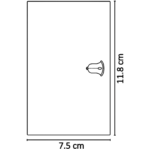 APL-413 5 PIEZAS DE PLACA LUXURY DE CONTACTO TIMBRE COLOR GRIS OXFORD
