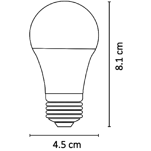 ALA-009 25 PIEZAS DE LAMPARA LED BULBO E26/E27 3W BLANCO CÁLIDO