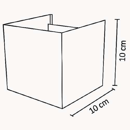 ADE-021 LUMINARIA LED PARED DOBLE CUBO NEGRO, ÁNGULO AJUSTABLE BLANCO CÁLIDO 6W - LumyventJC