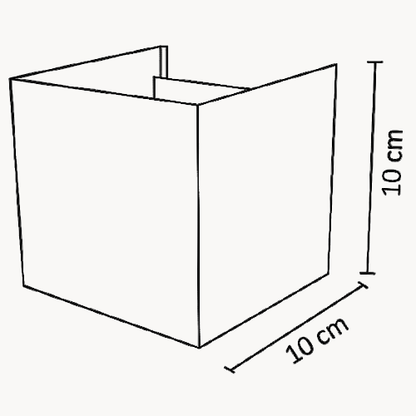 ADE-021 LUMINARIA LED PARED DOBLE CUBO NEGRO, ÁNGULO AJUSTABLE BLANCO CÁLIDO 6W - LumyventJC