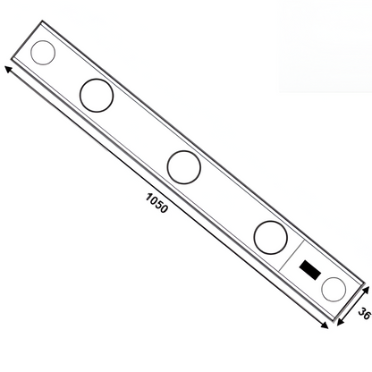 SKIN7SEN/LD LUMINARIA LED CON SENSOR INTEGRADO DE 7w 6500k - LumyventJC