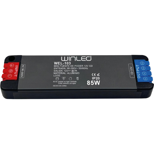 WEL-103 MINI FUENTE DE PODER 85W 12VCD DE SALIDA