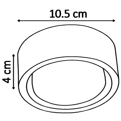 WDE-002 LUMINARIA SOBREPONER TECHO CIRCULAR 6W BLANCO CÁLIDO - LumyventJC