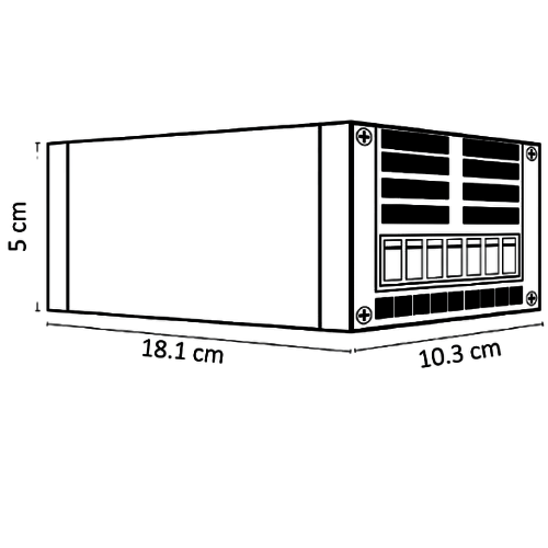WEL-007 ELIMINADOR DE VOLTAJE CD12V 200W ALUMINIO IMPERMEABLE