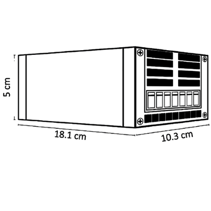 WEL-007 ELIMINADOR DE VOLTAJE CD12V 200W ALUMINIO IMPERMEABLE