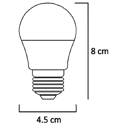 WLA-007 FOCO LÁMPARA LED BULBO E26 3W BLANCO CÁLIDO