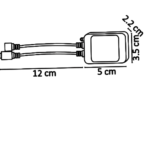 WAC-001 CONTROLADOR TIRA RGB CON CONTROL DE 16 COLORES INTERIOR - LumyventJC