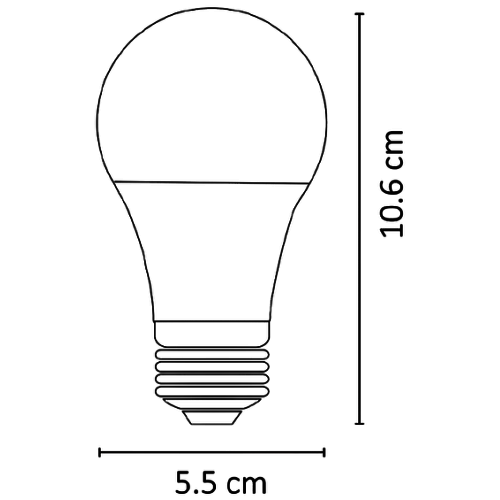 ALA-010 25 PIEZAS DELAMPARA LED BULBO E26/E27 5W BLANCO FRÍO