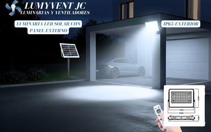 ASL-001 REFLECTOR LED SOLAR 1,000LM PANEL EXTERNO